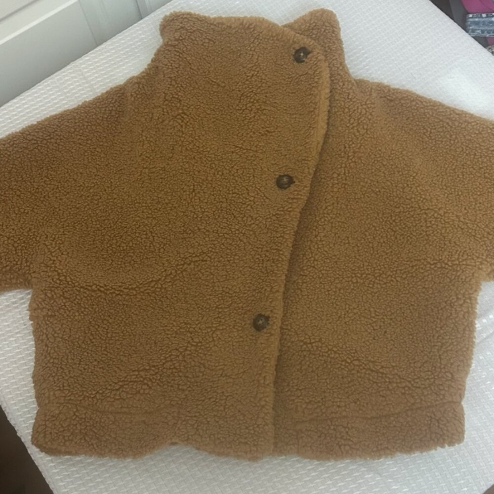 We The Free Small Izzy Wrap Teddy Sherpa Fleece Coat - Picture 3 of 6